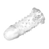 LilituShop 13,5 cm Klitoral Uyarıcılı Tırtıklı Penis Kılıfı B1117