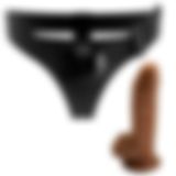LilituShop 20 cm Belden Bağlamalı İçi Dolu Strapon Melez Penıs BDM1273