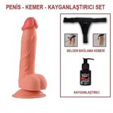 LilituShop 21 cm Belden Bağlamalı Realistik Vantuzlu Dildo Penis BDM0156B
