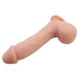 LilituShop 22,2 cm Belden Bağlamalı Realistik Vantuzlu Dıldo Johnson BDM8042B