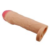 LilituShop 5 cm Dolgulu Premium Ten Rengi Silikon Penıs Kılıfı BDM1392