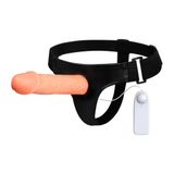 LilituShop 7,5 cm Dolgulu Titreşimli Protez Strapon BDM1025