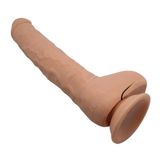 LilituShop Belden Bağlamalı 28 cm Titreşimli Gerçekçi Kalın Dıldo BDM1249B