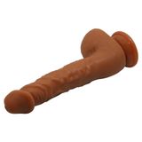 LilituShop Hediyeli 25,2 cm Realistik Vantuzlu Melez Dıldo BDM8041B