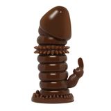LilituShop Klitoral Uyarıcılı Tırtıklı Boğumlu Penis Kılıfı BDM1608