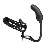 LilituShop Penis Kılıflı USB Şarjlı Titreşimli Plug BDM2623