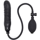 LilituShop Şişebilen Pompalı Damarlı Anal Plug Siyah BDM1816