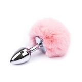 LilituShop Tavşan Kuyruklu Paslanmaz Çelik Tıkaç Pembe BDM014P