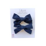 Liliza Accessories Lacivert Fiyonklu 2li Klips Toka Seti