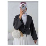 lillia kids Önü Bağlamalı 2 Bağcıklı Kimono Gömlek Modern Tesettür Şık Yeni Sezon Kimono