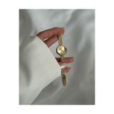 Lillianna Kadın Gold Sekizgen Şampanya Kadranlı Çelik Kordon Analog Quartz Vintage Kol Saati
