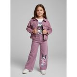 Lillypicca Kız Çocuk Kot Ceket - T-Shirt - Kot Pantolon Şık Kombin Takım - 3 - 4 Yaş - Gül Kurusu