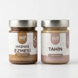 Lilo Natural 300 g Tahin ve Haşhaş Ezmesi Seti Türkiye Menşeli Yoğun Aromalı Katkısız