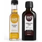 Lilo Natural Çörek Otu Yağı ve Susam Yağı Seti 100 ml Soğuk Sıkım Doğal Aroma ve Özel Özellikler