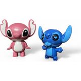 Lilo & Stitch Ikili Figür Oyuncak – 10 cm - mavi ve pembe