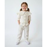 Lily & Co. Lily Co Bayramlık Kız Çocuk Gömlek-Pantolon Takım - Krem - 4-5 Y