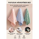 Lilya Home 1 Adet Mikrofiber Bez 28x30, Süper Emici Mercan Polar Kumaş, Koku Yapmaz, Nem ve Bakteri Önler