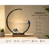 Lilya Petshop LED Işıklı Ay Akvaryum 50CM