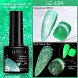 Lily'Cute 7ml Luminous Reflective Cat Magnetic Uv Nail Gel (Karanlıkta ve Flash Işığında Ekstra Parlayan Kedi Gözü Kalıcı Oje) - 04
