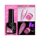 Lily'Cute 7ml Luminous Reflective Cat Magnetic Uv Nail Gel (Karanlıkta ve Flash Işığında Ekstra Parlayan Kedi Gözü Kalıcı Oje) - 06