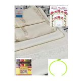 Lilyhobbyland (1083) Etamin Işlemelik Seccade Bohça Havlu Seti (9 PARÇA TÜM MALZEMELERLE BİRLİKTE)