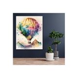 Lilyhobbyland (1535) Sayılarla Boyama Renkli Baskılı Hobi Seti (Çerçeveli) 40X50 cm: Renkli Balon
