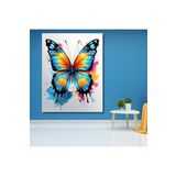 Lilyhobbyland (1686) Renkli Baskılı Sayılarla Boyama Hobi Seti (Çerçeveli) 60x75 cm: Renkli Kelebek 3