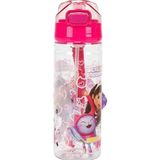 LilyMoon Kedili Kız Desenli Pipetli Çocuk Matarası 500 ml - Askılı Suluk - Ready To Party