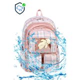 LilyMoon Peluş Ayıcık Oyuncaklı Su İtici Kumaş Kız Çocuk Kreş İlkokul İçin Dayanıklı Sırt Çantası
