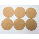 Lilys Bardak Altlığı Mantar Yuvarlak 6 Adet (Çap 10cm)(Kalınlık 3mm)