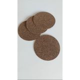 Lilys Kauçuklu Mantar Bardak Altlığı Ince Çap 11CM Kalınlık 3mm 4 Adet - 4'lü