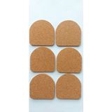 Lilys Mantar Bardak Altlığı 9CMX9CM Kalınlık 0.5cm 6ADET - 6 adet