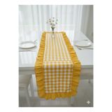 LILYUM Fırfır Detaylı Pötikare Runner 40x110 cm