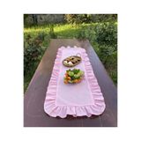 LILYUM Fırfırlı Pamuk Polyester Runner 40x140 Cm
