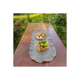 LILYUM GRİ Tam Fırfırlı Oval Runner 30x80 Cm