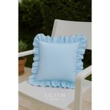 LILYUM Pamuklu Fırfırlı Dekoratif Kırlent Kılıfı – 43x43 cm ( 1 ADET )