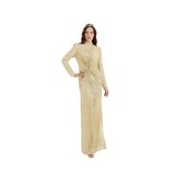 Lilyum-Payetli Elbise-Gold