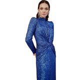 Lilyum-Payetli Elbise-Saks