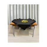 LILYUM Siyah Renkli Pamuk Polyester Fırfırlı Masa Örtüsü- 100 X 100