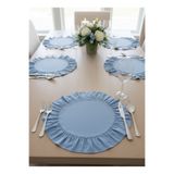 Lilza Home Fırfırlı Pamuk Polyester Yuvarlak 2'li Amerikan Servisi&Supla 40 CM