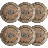 Lima Çukur Tabak Seti 20CM-6LI - RENKSİZ - Çok Renkli