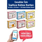Limasollu Naci Öğretim Yayınları İngilizce Kelime Kartları Seti 156 Kart, 6 Poster, Çocuklar Için Alfabe Araçlar Meyveler Banyo
