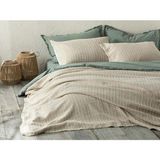 Limasso Waffle Çift Kişilik Jakarlı Yatak Örtüsü - Bej - 240 x 260 cm