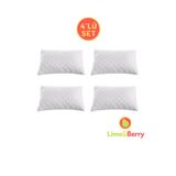 Lime and Berry Lime&berry 4'lü Set Yastık Koruyucu, Kapitone Desenli Yastık Alezi, 50 X 70 Cm