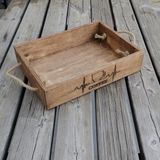 Lime Art Shop Coffee Ahşap Tepsi Sunum Tepsisi Dekoratif Tepsi - 1 Adet