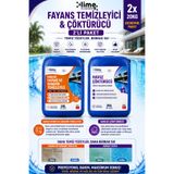 Lime Cleaner Havuz Fayans ve Seramik Temizleyici + Havuz Çöktürücü 2x20KG (40KG) | Profesyonel Havuz Temizlik ve Berraklaştırma Seti