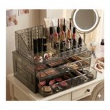 Limeks Home Makeup Organizer Kompleksı;16 Bölmeli Akrilik ,şık ve Kullanışlı Çekmeceli Rujluk Kutu