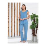 Limissi Kadın Lohusa Pijama Takımı S-XXL İndigo