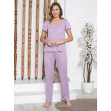Limissi Kadın Pijama Takımı S-XXL Lila