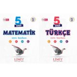 Limit 2025 5. Sınıf Matematik + Türkçe Soru Bankası Seti 2 Kitap Güncel Müfredat